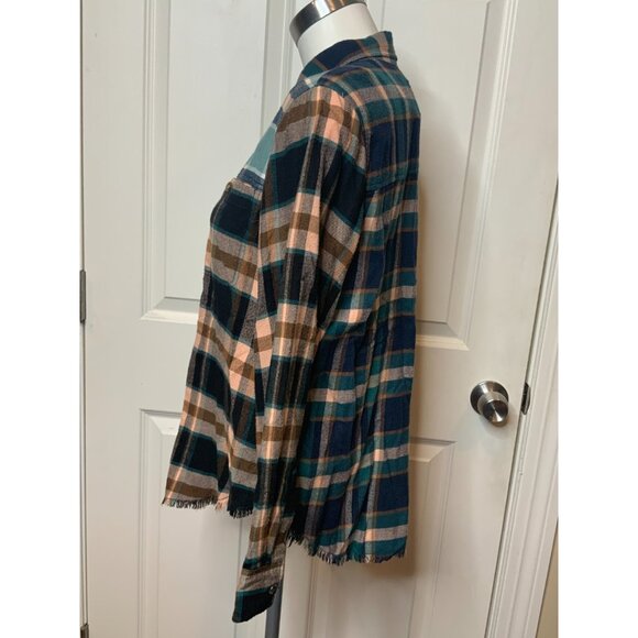 Rails Heathrow Mixed Plaid Green Brando Shirt, Size S - Picture 6 of 13